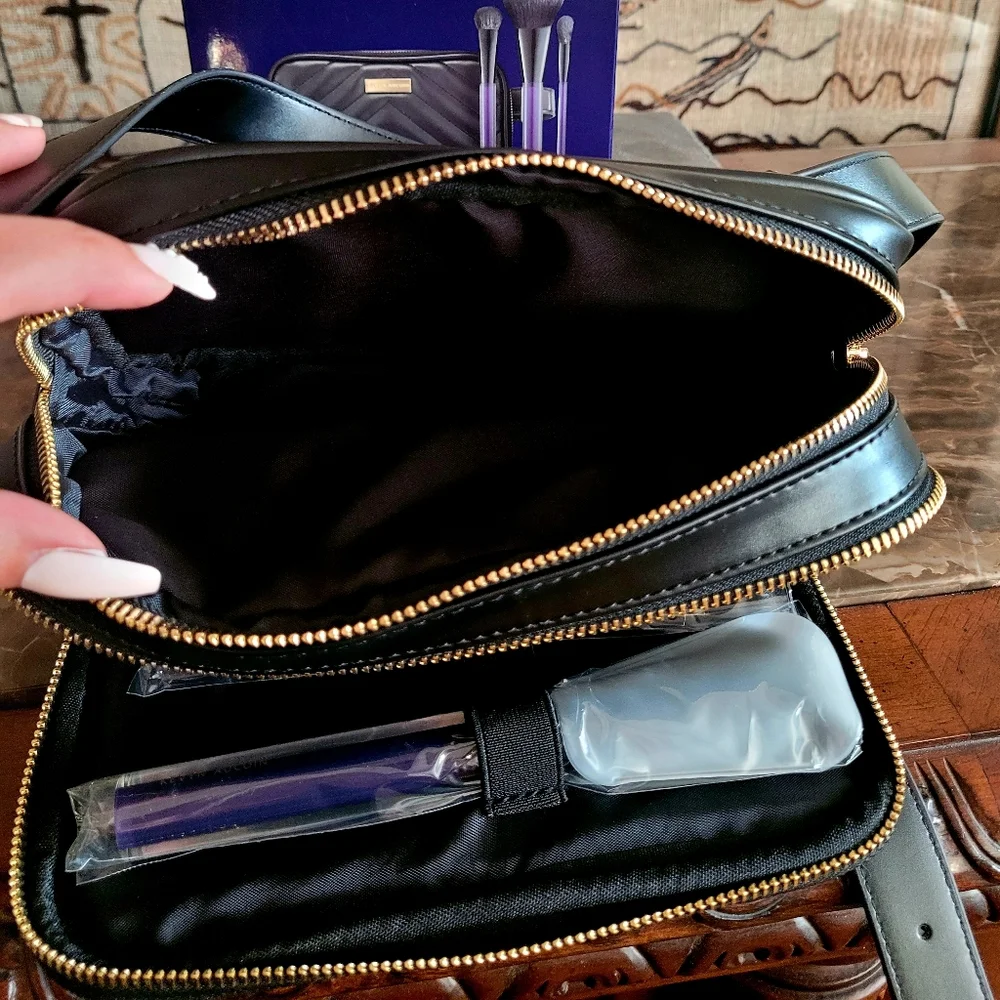 🌺Kevyn Aucoin Backstage Belt Bag Cosmetic Bag Makeup Brushes Travel Case